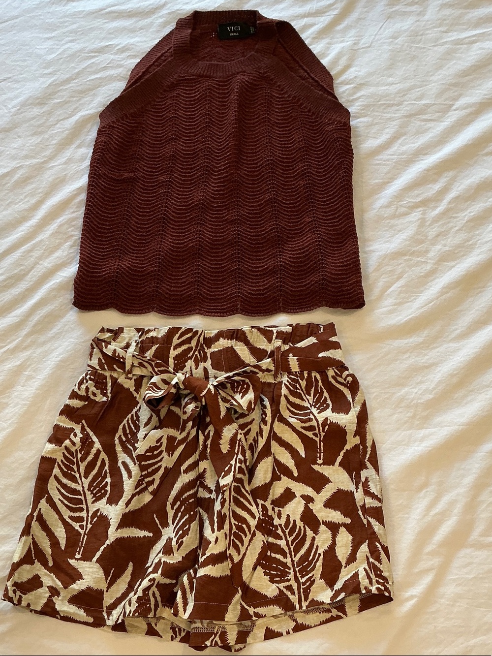 Nordstrom VICI Shorts and Sweater in Size Small